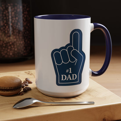 "#1 Dad Mug" | (11, 15oz) Ceramic Cup