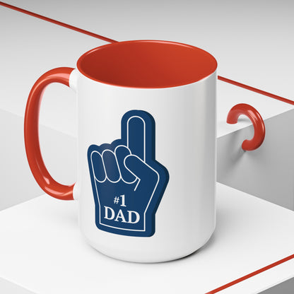 "#1 Dad Mug" | (11, 15oz) Ceramic Cup