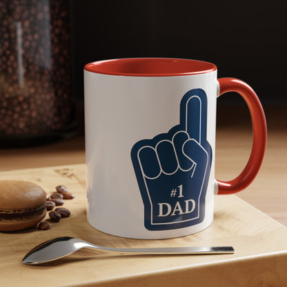 "#1 Dad Mug" | (11, 15oz) Ceramic Cup