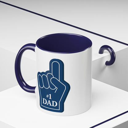 "#1 Dad Mug" | (11, 15oz) Ceramic Cup