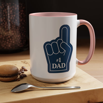 "#1 Dad Mug" | (11, 15oz) Ceramic Cup