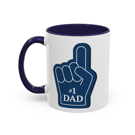 "#1 Dad Mug" | (11, 15oz) Ceramic Cup