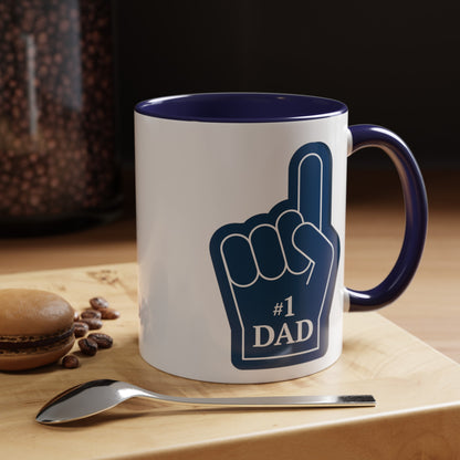 "#1 Dad Mug" | (11, 15oz) Ceramic Cup