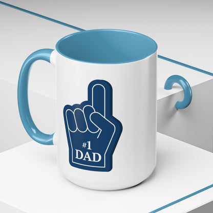 "#1 Dad Mug" | (11, 15oz) Ceramic Cup