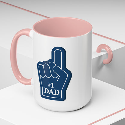 "#1 Dad Mug" | (11, 15oz) Ceramic Cup