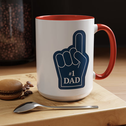 "#1 Dad Mug" | (11, 15oz) Ceramic Cup