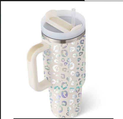 Tumbler with Handle & Straw Lid | Insulated Stainless Steel Vacuum