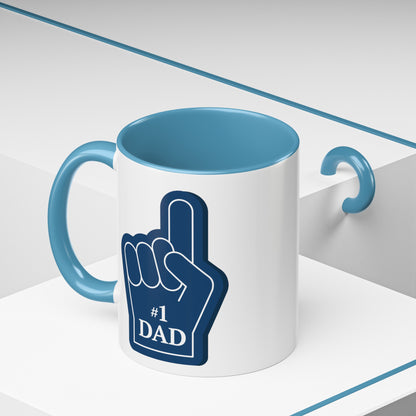 "#1 Dad Mug" | (11, 15oz) Ceramic Cup