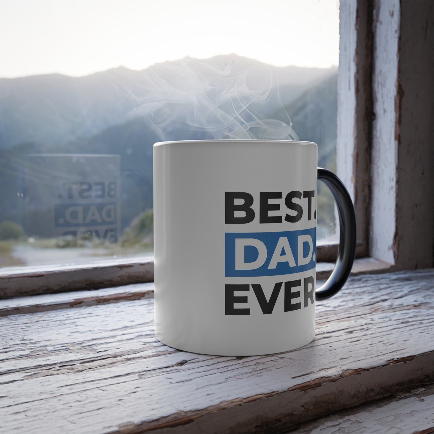 "Best Dad Ever" Mug | 11oz Personalized Heat-Reactive Ceramic Cup