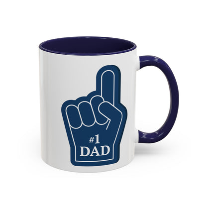 "#1 Dad Mug" | (11, 15oz) Ceramic Cup