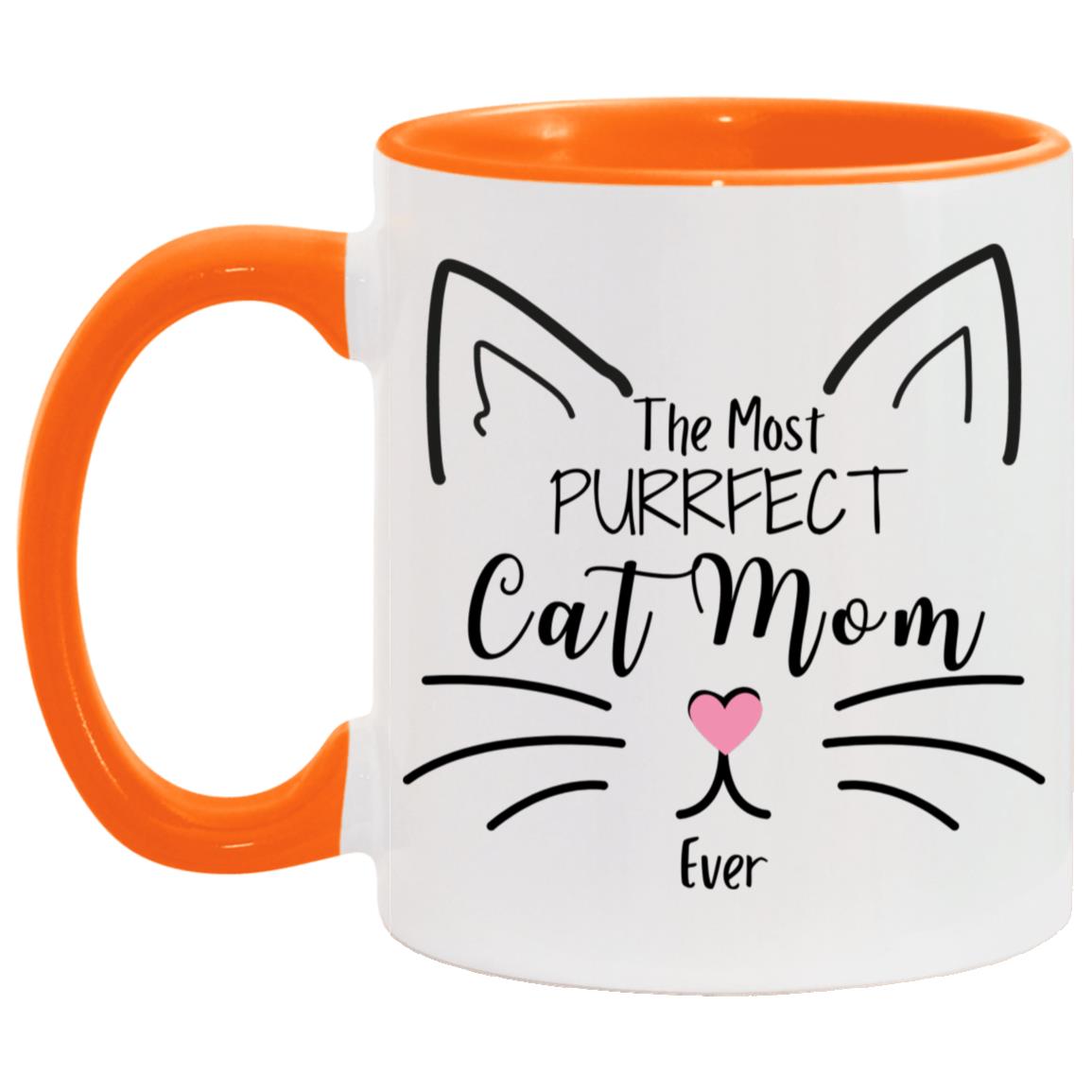 "The Most Perfect Cat Mom" Mug | 11oz Ceramic Cup