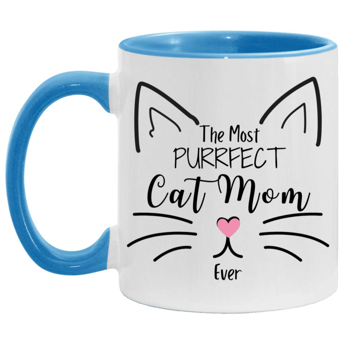 "The Most Perfect Cat Mom" Mug | 11oz Ceramic Cup