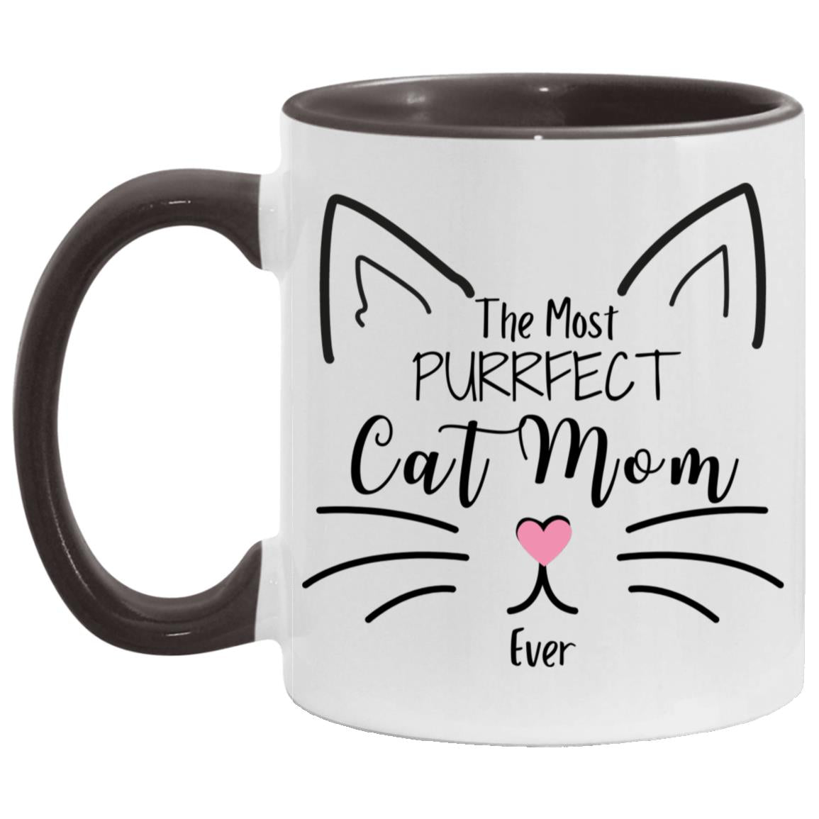 "The Most Perfect Cat Mom" Mug | 11oz Ceramic Cup